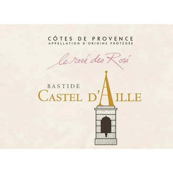 Bastide Castel d'Aille AOP Provence Rosé 2023
Organic and Vegan Rosé Wine