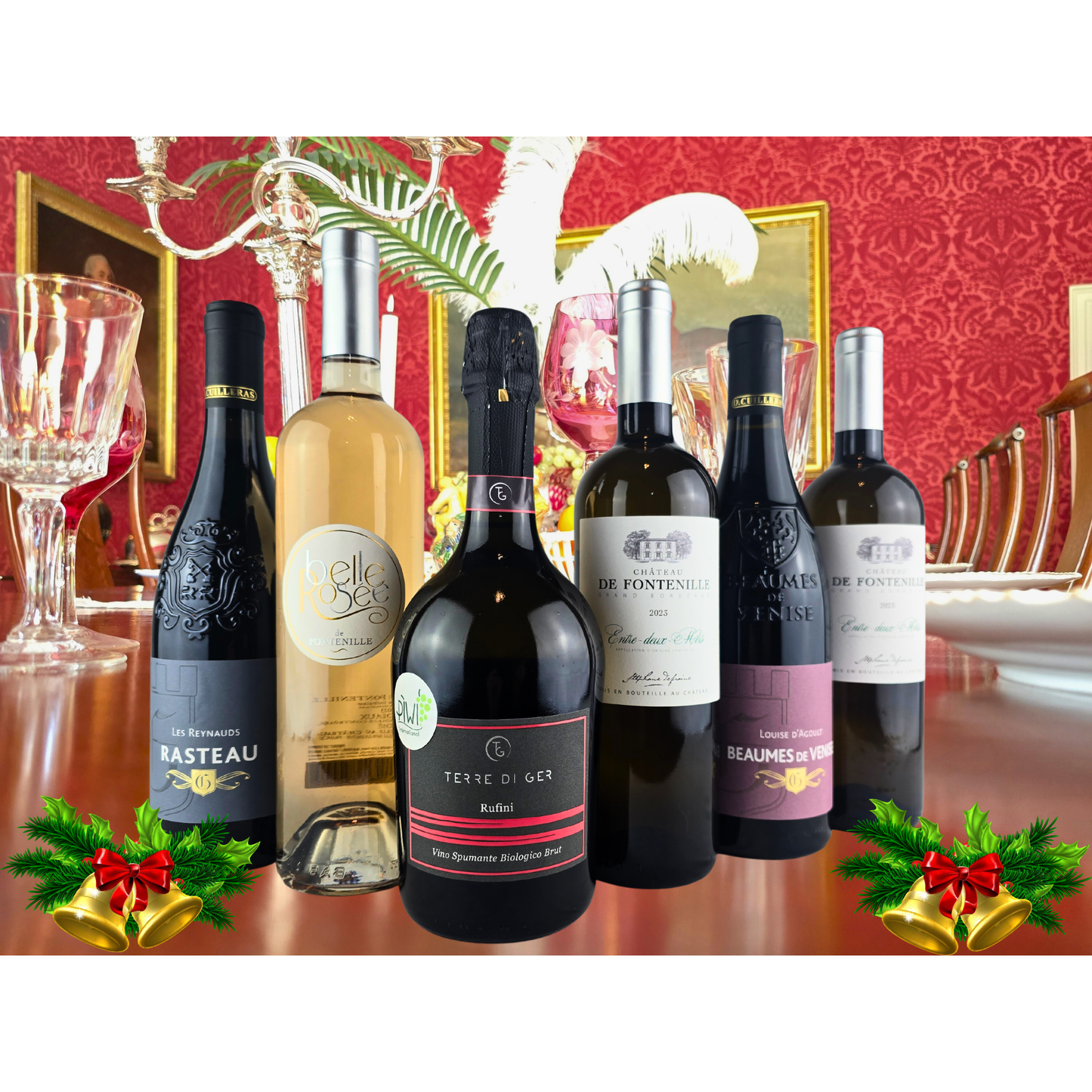 Vegan Vibes & Holiday Cheers | Festive 6 Bottle Red, White, Rosé & Sparkling Free Delivery