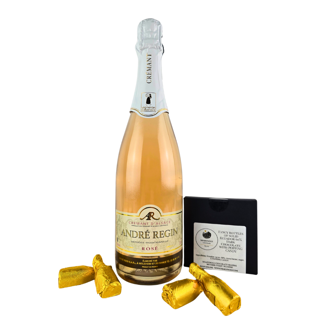 Crémant de Alsace Rosé Sparkling with Chocolates