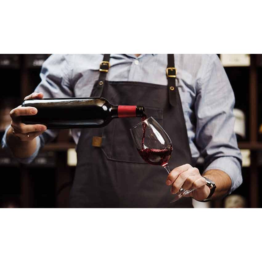 Pouring a glass of Brunello di Montalcino