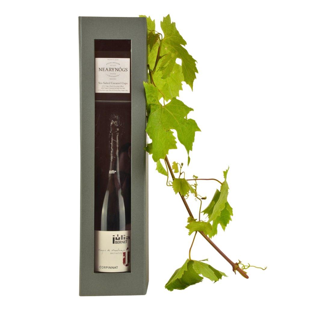 Julia Bernet, U Brut Nature Cava & Chocolate Gift Set - www.absoluteorganicwine.com