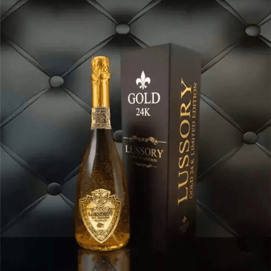 LUSSORY PREMIUM GOLD 24K 0%Alc Sparkling Vegan Wine - Absolute Organic Wine