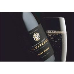 Petiteaux Extra Brut Champagne Gift Set with Chocolates and Flutes - www.absoluteorganicwine.com