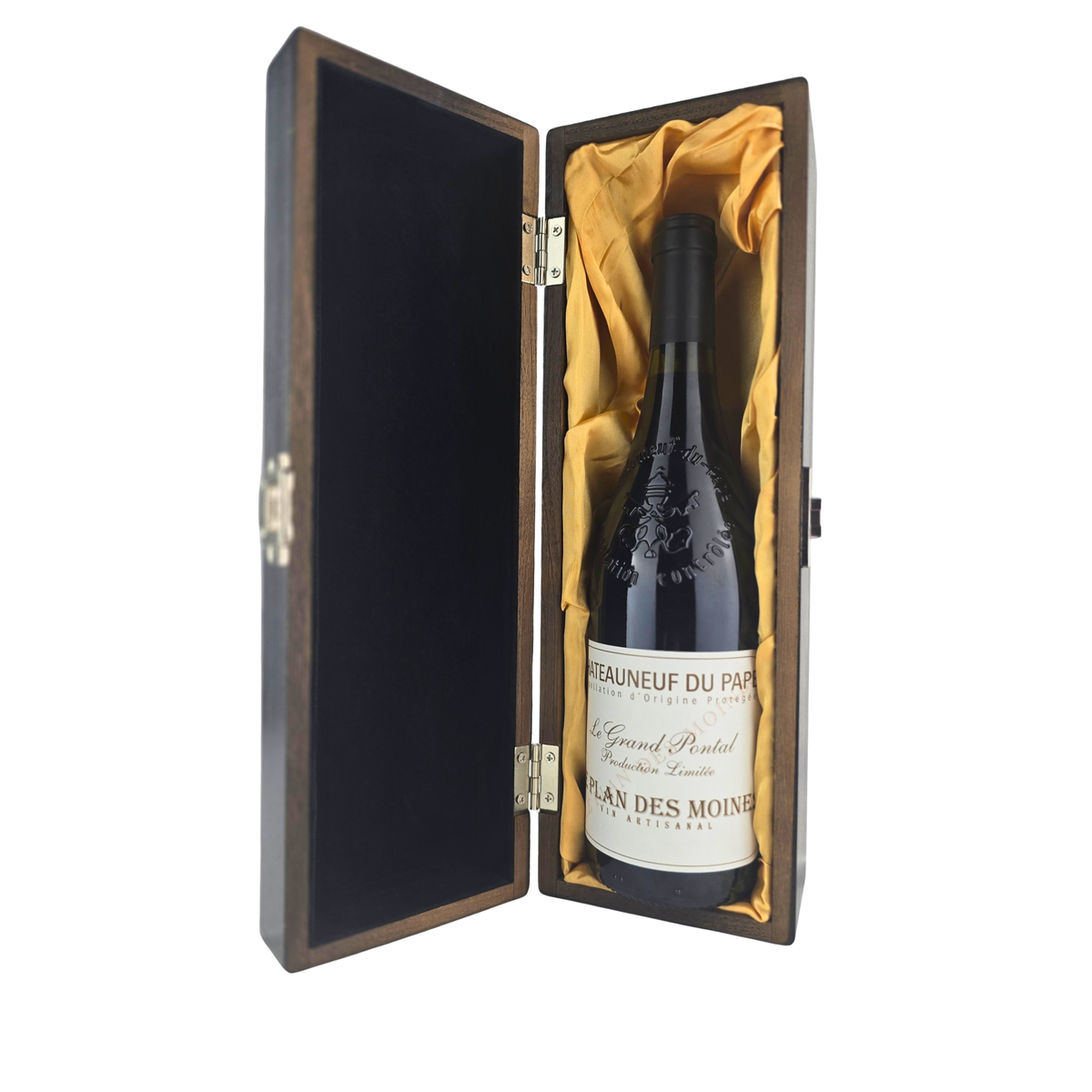 Le Plan des Moines Le Grand Pontal 2023 Châteauneuf-du-Pape – Luxury Elm Wood Gift Box