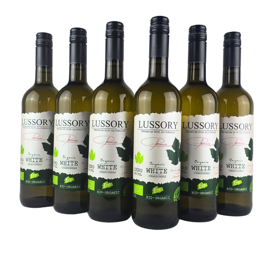 Lussory Chardonnay Alcohol-Free White Wine — Case of 6 (0.0% ABV)