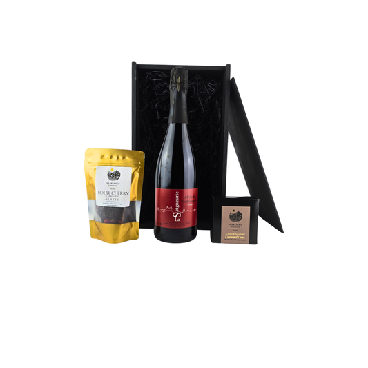 Sparkling Loire Red with Luxury Chocolates in Gift Box