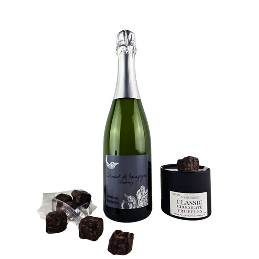 Bourgogne Sparkling Crémant with Chocolate Truffles