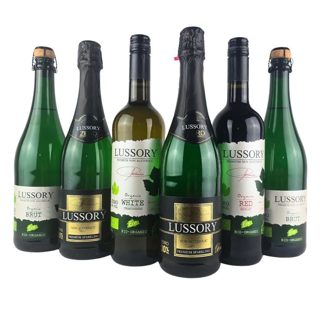 Lussory Mixed Case — Organic & Vegan Alcohol-Free Wine Selection