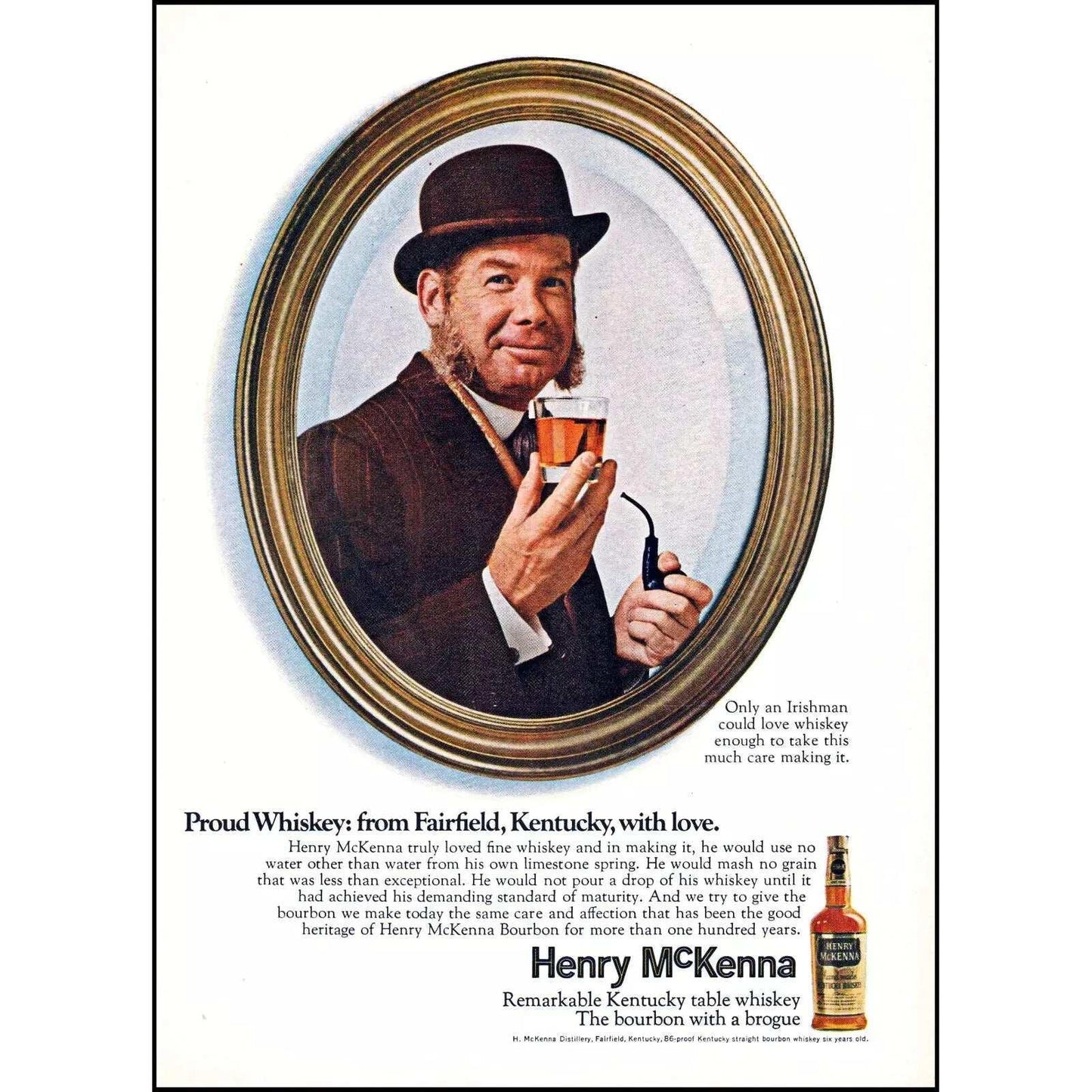 Henry McKenna Single Barrel 10 Year Old Bourbon Whiskey, Kentucky, USA - Absolute Organic Wine