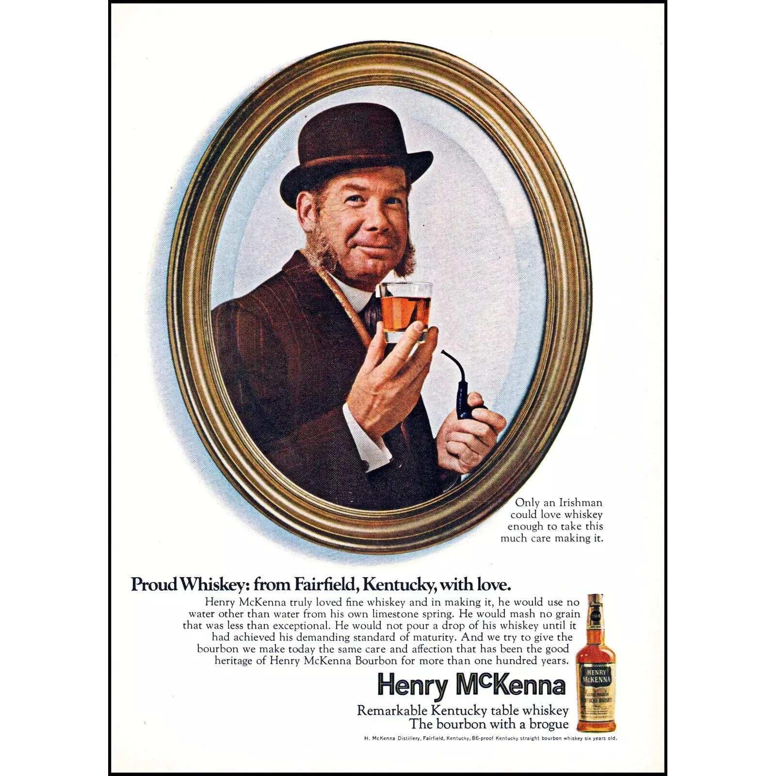 Henry McKenna Single Barrel 10 Year Old Bourbon Whiskey, Kentucky, USA - Absolute Organic Wine