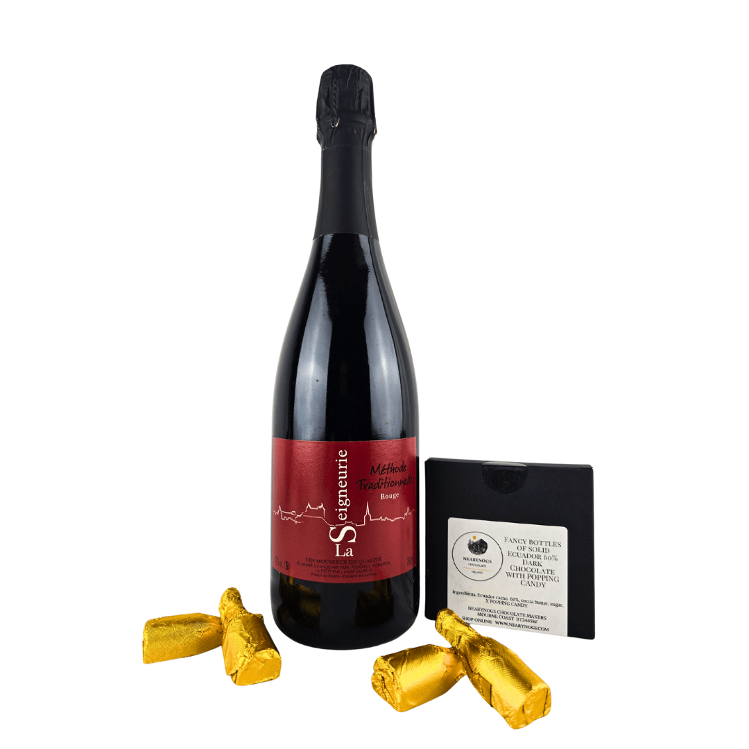 Loire Sparkling Red with Chocolate Organic & Vegan - Absolute Organic Wine