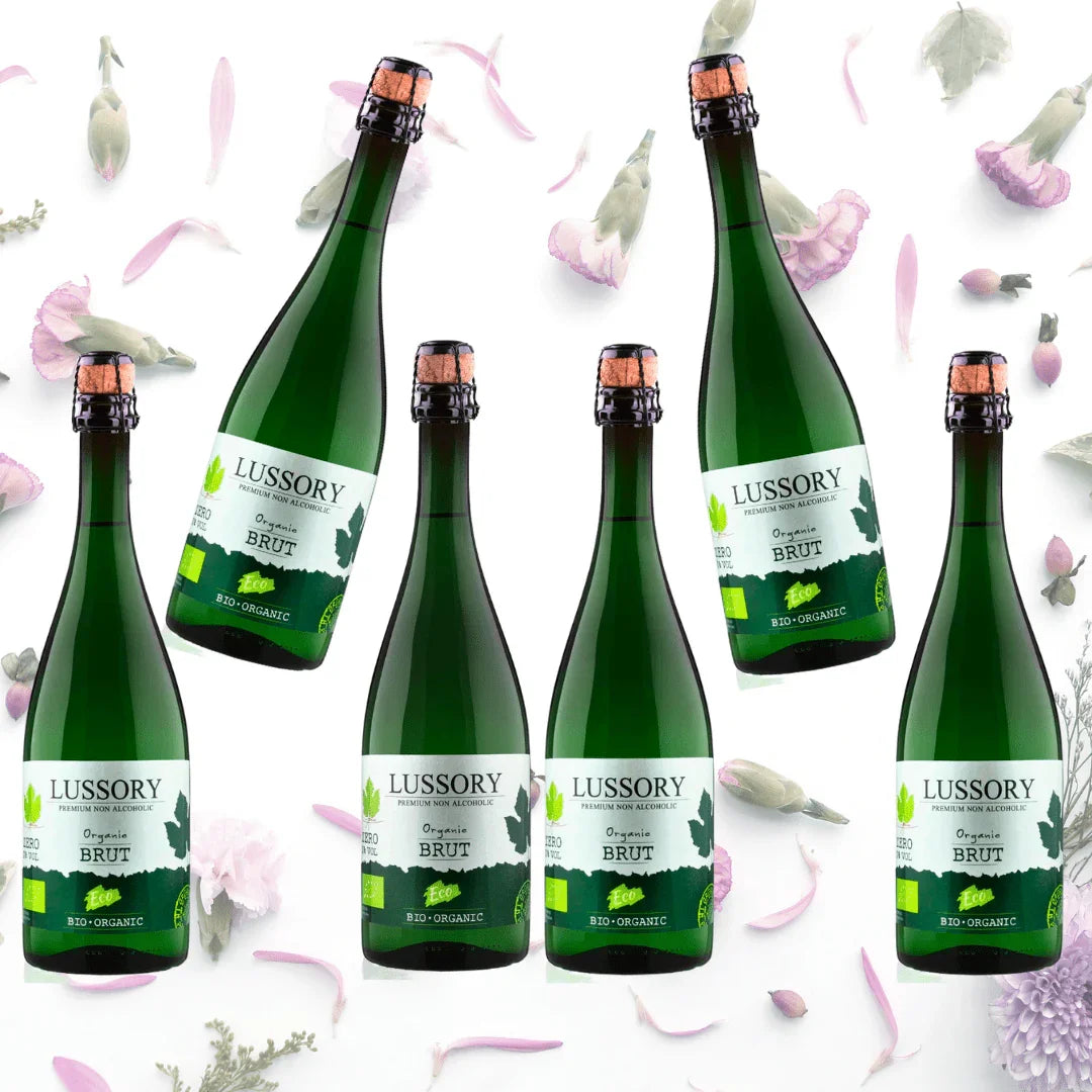 Lussory Alcohol Free Vegan and Organic Free Sparkling 6 Bottle Case - Absolute Organic Wine