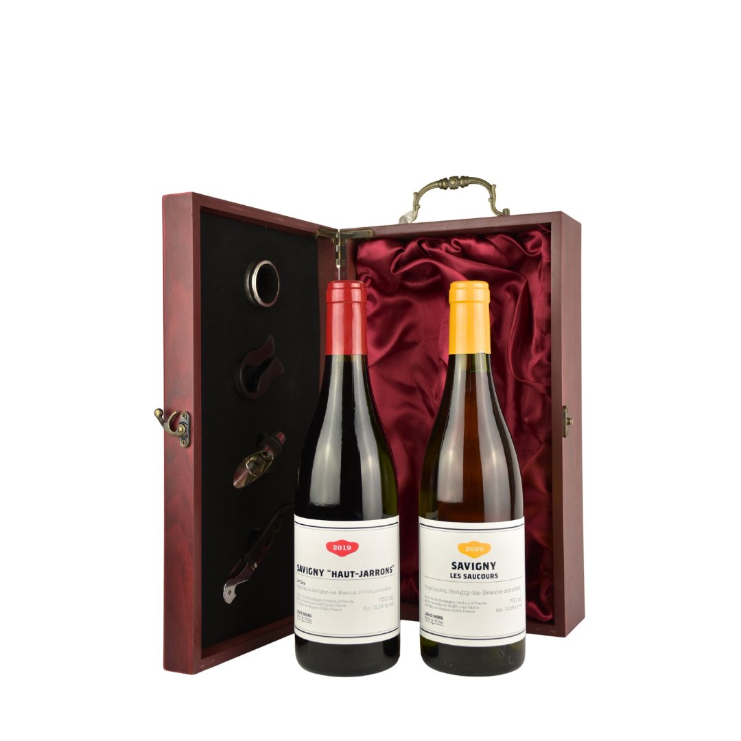 Burgundy Red & White Gift Set - www.absoluteorganicwine.com