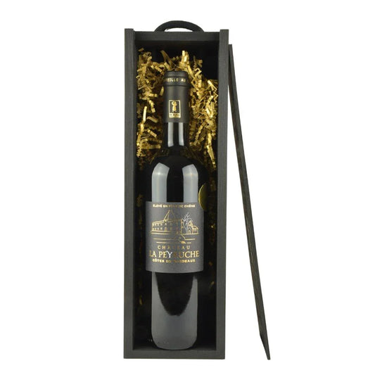 Château La Peyruche - Bordeaux 2018 in Black Wood Gift Box - Absolute Organic Wine