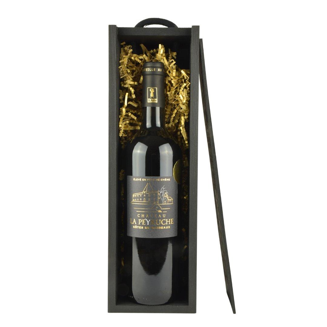 Château La Peyruche - Fût de Chêne in Black Wood Gift Box - www.absoluteorganicwine.com