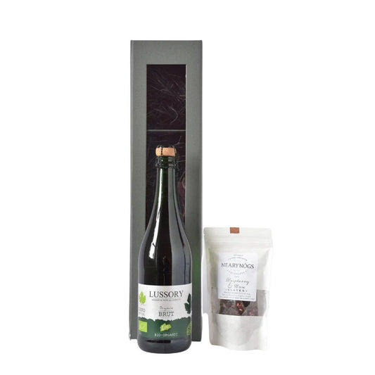 Lussory Alcohol Free Organic Vegan Sparkling Wine & Chocolate Gift - Absolute Organic Wine