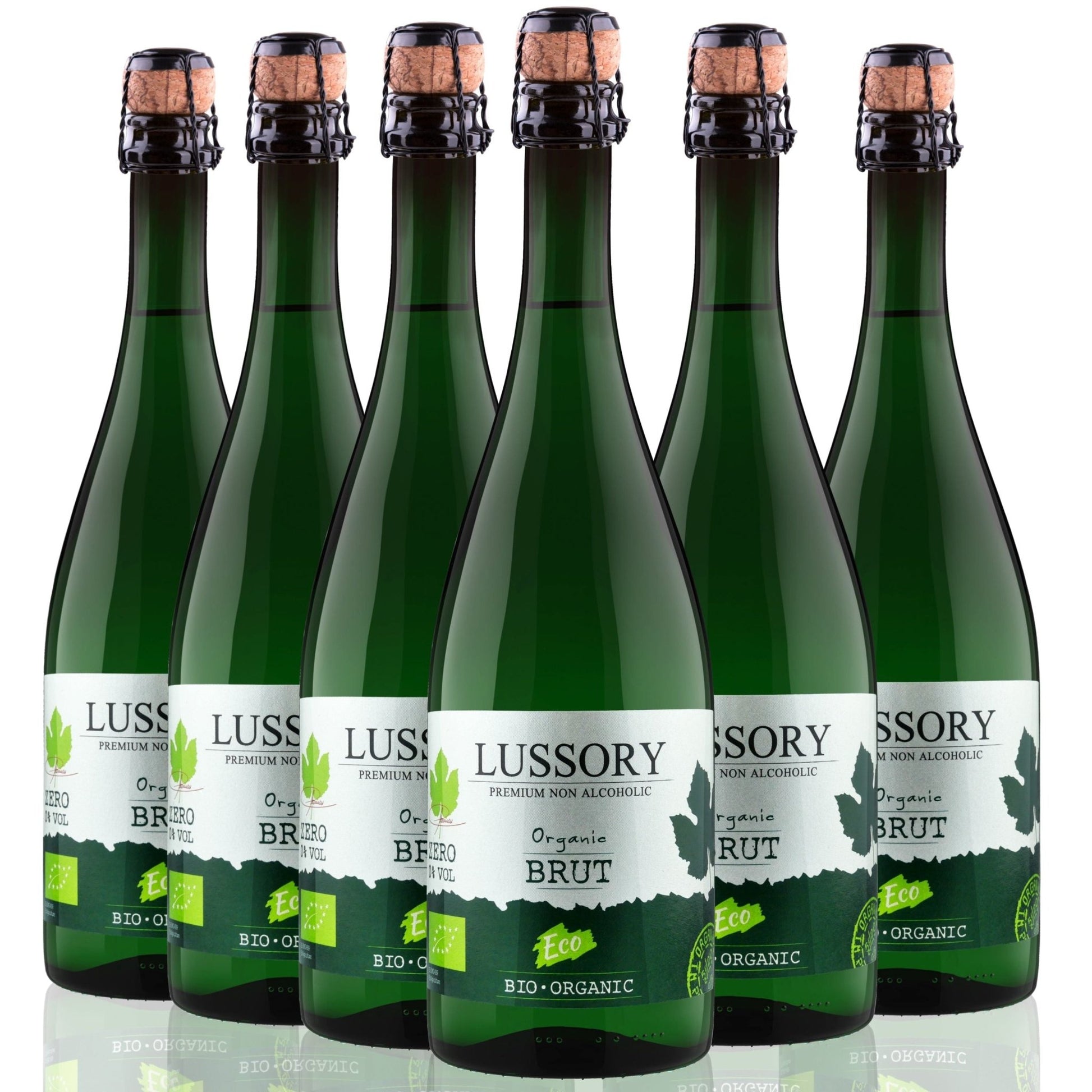 Lussory Organic & Vegan Alcohol Free Brut Sparkling Wine - www.absoluteorganicwine.com