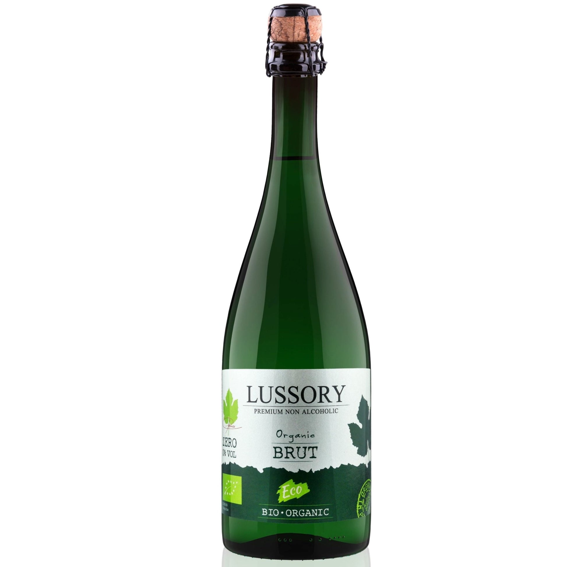 Lussory Organic & Vegan Alcohol Free Brut Sparkling Wine - www.absoluteorganicwine.com