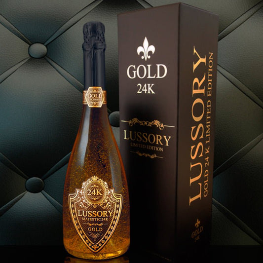 LUSSORY PREMIUM GOLD 24K Sparkling Wine - www.absoluteorganicwine.com