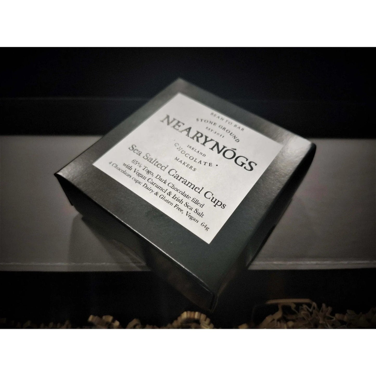 Nearynógs, Irish Sea Salt Chocolate Caramel Cups - Vegan - Absolute Organic Wine