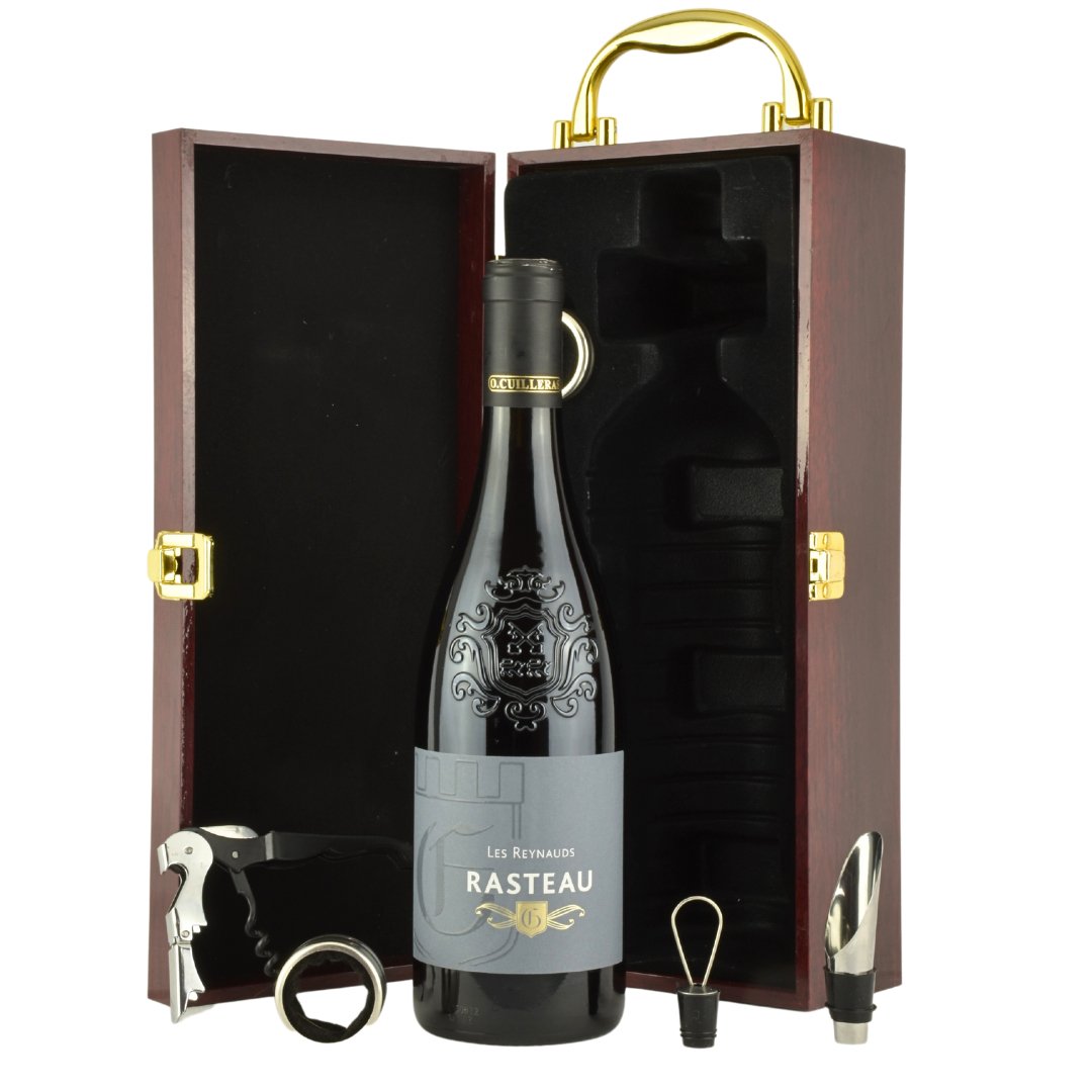 Rasteau Domaine Gruintrandy in a Wooden Gift Box with Accessories - www.absoluteorganicwine.com
